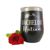 Bachelor/Bachelorette Wine Tumbler | Black