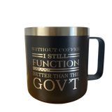 Laser Engraved, Personalized 140z Coffee Mug