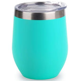 Laser Engraved, Personalized 12oz Wine Tumbler | Teal