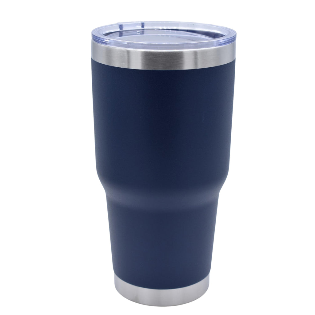 30 oz Insulated Tumbler - Heritage Prints Stainless Steel with Lid and Blue Print