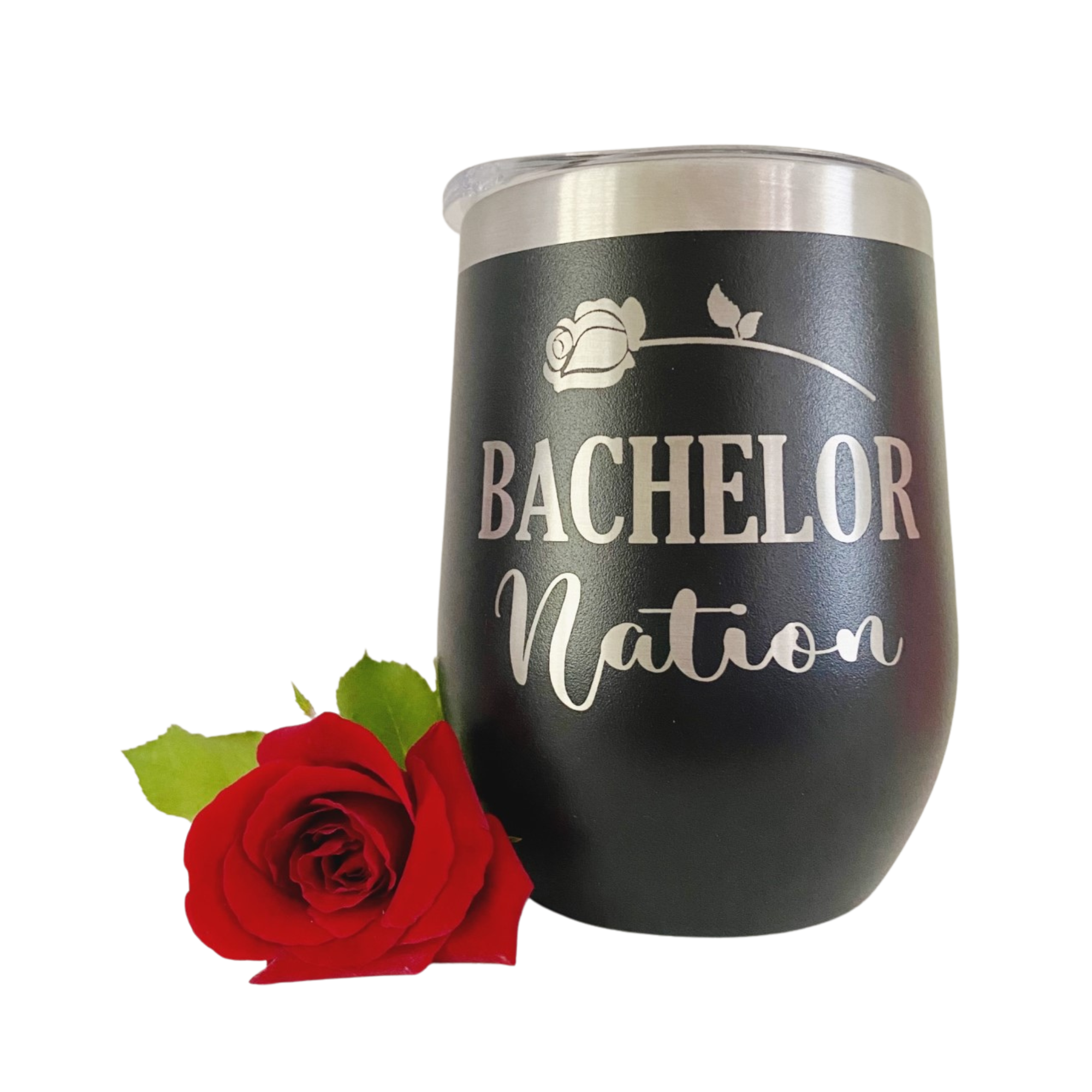 Bachelor/Bachelorette Wine Tumbler | Black