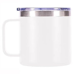 Laser Engraved, Personalized 140z Coffee Mug | White